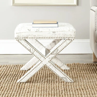 Cabeza de Uñas SAFAVIEH Palmer Otomana Plateada | Multi / Beige | Foto 1 de 4