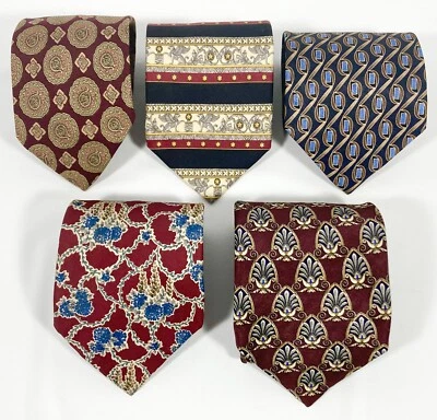 LOTE de 5 corbatas Ralph Lauren Christian Dior Robert Talbot Paul Fredrick Savile Row Foto 1 de 4