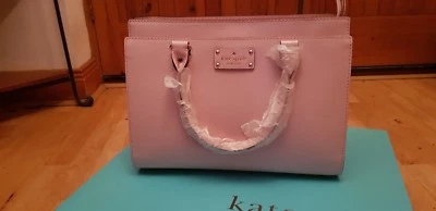 KATE SPADE HANDBAG DURHAM WELLESLEY POSY PINK BLUSH LEATHER NEW WITH BOX - Image 1 of 4