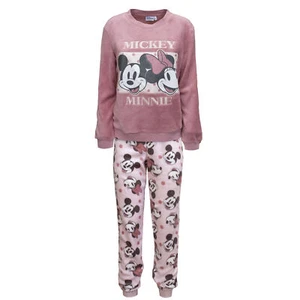 Pigiama Disney Mickey Minnie Mouse donna ragazza lungo invernale in pile 6890 - Picture 1 of 7