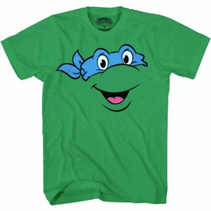 Teenage Mutant Ninja Turtles Leonardo Face T-Shirt - Picture 1 of 2