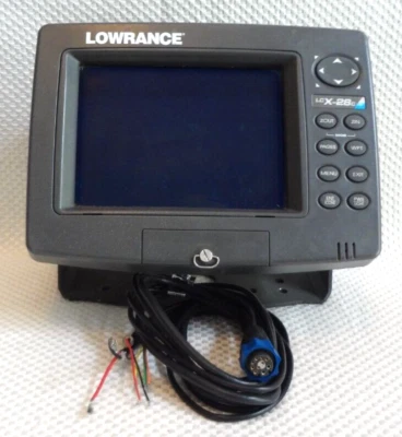 LOWRANCE LCX-28C HD GPS CHARTPLOTTER FISHFINDER RADAR MFD w/ POWER & MOUNT - Image 1 of 4