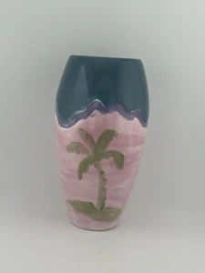 Vaso ceramica artistica palma Miami Beach Sunset - Foto 1 di 4