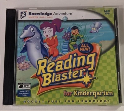 Reading Blaster For Kindergarten PC CD-ROM Windows Mac Knowledge Adventure - Image 1 of 3