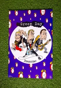 Póster álbum Green Day Insomniac Funky #6504 vintage 1996 23,5 x 34,5" dibujos animados - Imagen 1 de 8