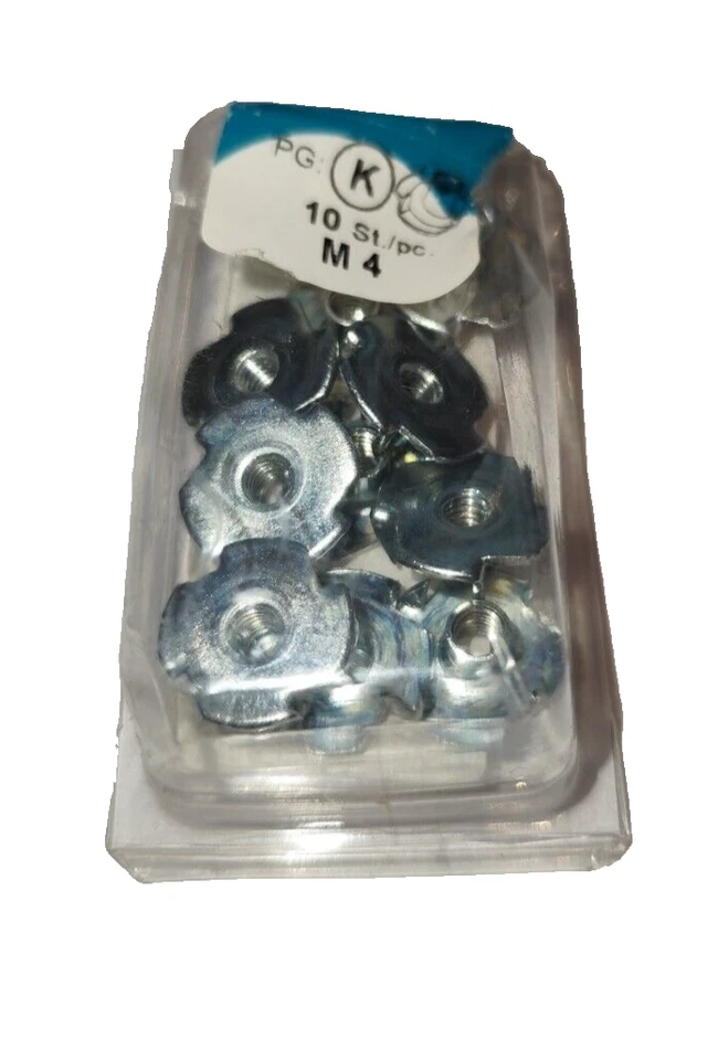 Einschlagmuttern mit Gewinde M4 Einschlagmutter verzinkt 10 stück - Bild 1 von 1