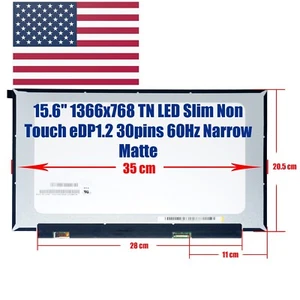 New Laptop Screen N156BGA-EA3 REV.C6 M02096-JD3 N53940-001 N156BGA-EA3 Rev.C3 HD - Picture 1 of 14