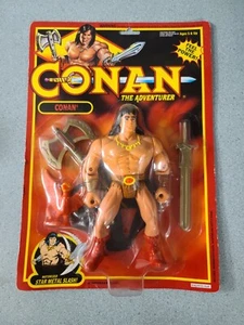De colección 1992 Conan The Adventurer Barbarian Motor Star Metal Slash Hasbro sellado - Imagen 1 de 12