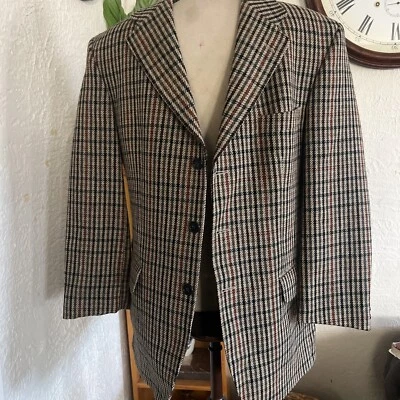 De colección P&J Haggart Aberfeldy Escocia Lana 3 Botones Tweed Abrigo Deportivo Dinero Antiguo Foto 1 de 4