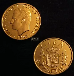 *GUTSE* J.CARLOS-3, 100 PESETAS 1983, LIS ANVERSO, SIN CIRCULAR. - Imagen 1 de 1
