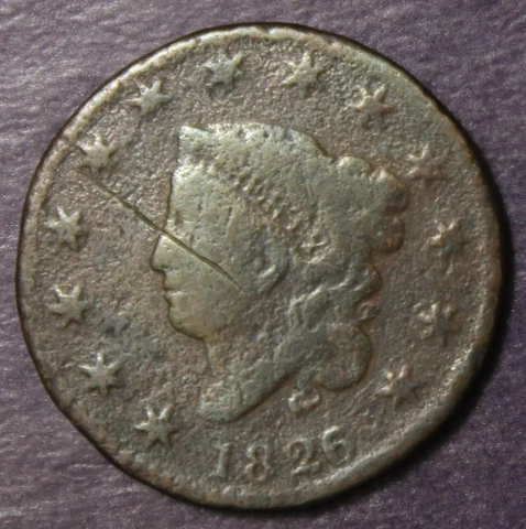 1826 Large Cent....................Lot 9423 Cover