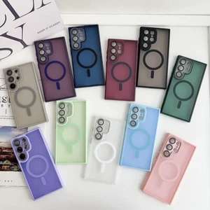 Coque TPU MagSafe Pour Samsung S25 Ultra S24 S23 S22 Étui Magnétique Anti-choc - Zdjęcie 1 z 31