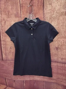 Lands End Girls Navy Blue Uniform Polo Size Large (14) - Picture 1 of 6