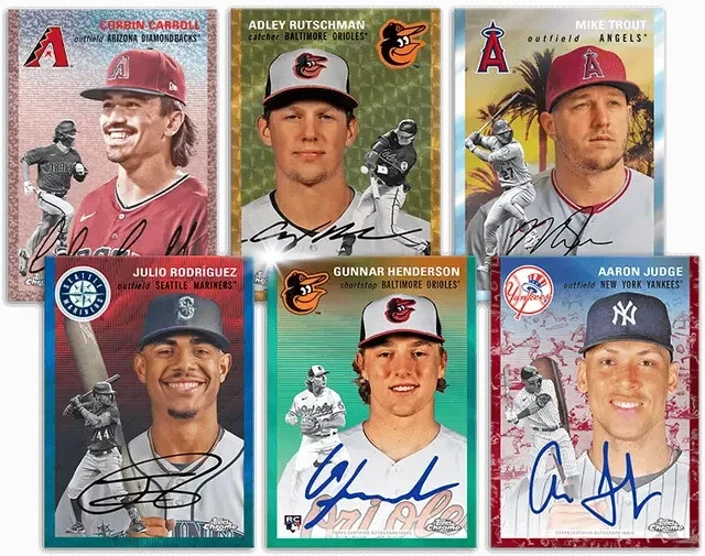 2023 Topps Chrome Platinum Anniv.  BASE CARDS  #251-500 U PICK Complete UR Set - Image 1 of 1