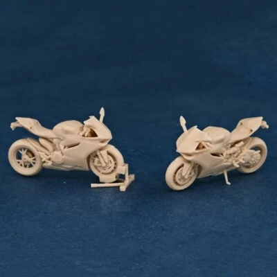 1/64 Ducati 1199 Motorcycle Racing Ducati Uncolored Motorcycle Model 1PCS - Image 1 of 4