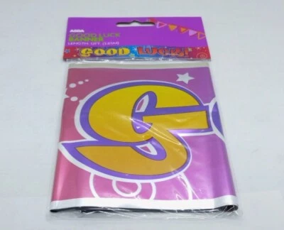 ASDA 12ft GOOD LUCK Foil Banner Party Decorations Banners Decoration Cheapest Cheap