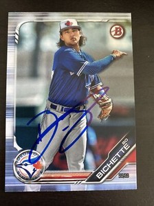 Bo Bichette Signed 2019 Bowman Prospects Autograph Card RC Toronto Blue Jays