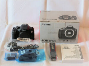 Canon EOS 2000D Digital SLR Camera - Black (Body Only) NEW