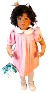 Master Piece Gallery Porcelain Doll 22” CHANTELLE By Jeanne Singer W/Wrist Tag - Picture 1 of 9