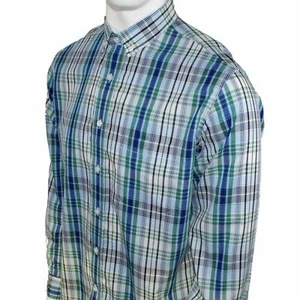 Warrior Wallis blue cotton button down long sleeve shirt - Picture 1 of 1