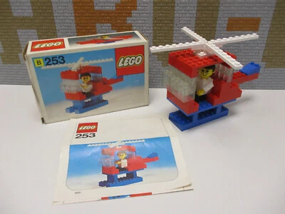 ( B 18 ) Lego 253 Helikopter und Pilot Hubschrauber BA / OVP - Bild 1 von 4