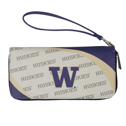 Little Earth Productions NCAA Washington Huskies Curve Zip Organizer Wallet Cover