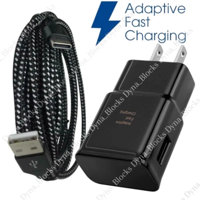 Adapter Fast Charger Type C With Phone Charging Cable For Samsung Galaxy Android - Image 1 of 4