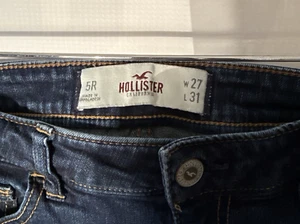 Hollister Women's Juniors Blue Low Rise Super Skinny Jean Stretch Sz 5R W27 L31 - Picture 1 of 9