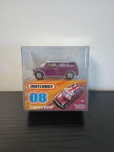 MATCHBOX 2008 SUPERFAST '65 AUSTIN MINI VAN PURPLE - Picture 1 of 5