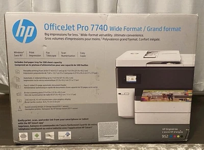HP OfficeJet Pro 7740 Wide Format All-in-One Printer (Brand New Sealed) - Image 1 of 4