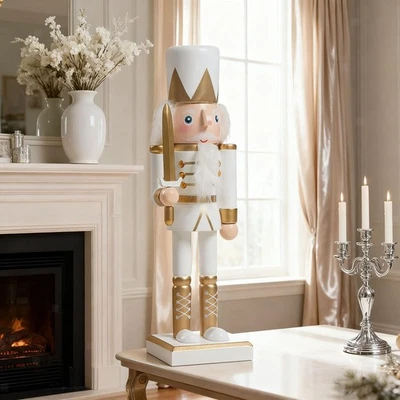 Nutcracker Figurine Sculpture Gift Christmas Decor for Mantel Office - Image 1 of 4