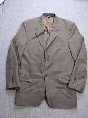 Perry Ellis Portfolio Blazer Mens 39R Brown Wool Sport Coat Jacket Classic Lined - Image 1 of 4