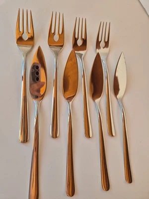 Fischbesteck Tchibo  Edelstahl 18/10 Gabel Messer - Bild 1 von 4