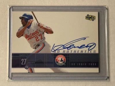 2000 Upper Deck UD Ionix Vladimir Guerrero Authentics Autograph #VG Expos HOF - Image 1 of 2