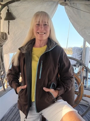 cloudveil ski jacket high end womens perfect fantastic details sz small chocolat - Image 1 of 4