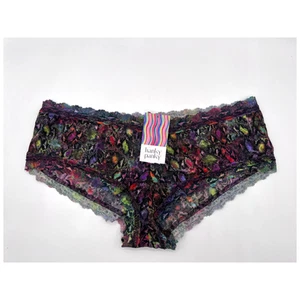 HANKY PANKY 'RAINBOA' STRETCH LACE MULTI ANIMAL PRINT BOYSHORT SIZE LARGE NEW! - Picture 1 of 6