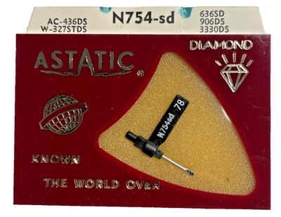 Astatic N754-sd Varco Diamond Needle Record Player Stylus Sealed - Image 1 of 2