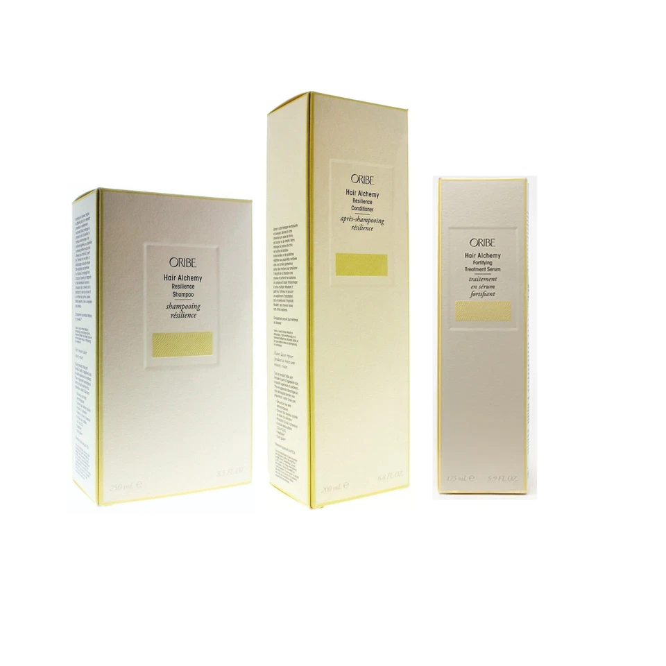 Oribe Hair Alchemy Collection Set: Shampoo 8.5 oz/Cond 6.8 oz/Trtmnt 5.9 oz Kit - Image 1 of 1