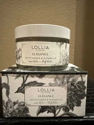 LOLLIA - Elegance  Perfumed Body Butter 5.5 oz White Amber & Mirabelle - Image 1 of 3