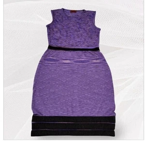 Missoni Kleid Damen S lila Kaschmir Seide ärmellos orange Etikett fast unbenutzt - Bild 1 von 6