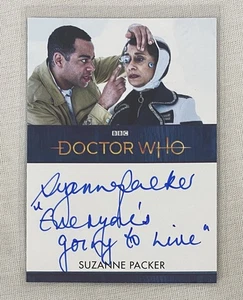 Doctor Who Series 11 & 12 Inscription Autograph Card Suzanne Packer Eve Cicero - Picture 1 of 2