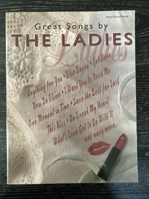 Libro de partituras Great Songs by The Ladies, 2001 Warner Bros con 53 canciones PO-VG++ Foto 1 de 4
