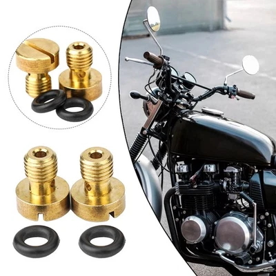 Golden Carburetor Drain Screw Float Bowl For KZ650/1000 HondaCB350/400F - Image 1 of 4