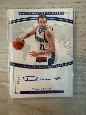 2018 PANINI INTERNATIONAL TREASURES #IT-VDV  ON CARD AUTO VLADE DIVAC 88/99 - Image 1 of 2