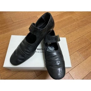 ZAPATOS USADOS JUNYA WATANABE COMME DES GARCONS UNA CORREA NEGROS ACEPTABLES JAPÓN - Imagen 1 de 5
