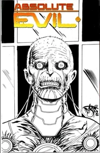 Absolute Evil 1 (2025) DC Comic Sketch CVR Variante mit Original Castr Brainac Art - Bild 1 von 6