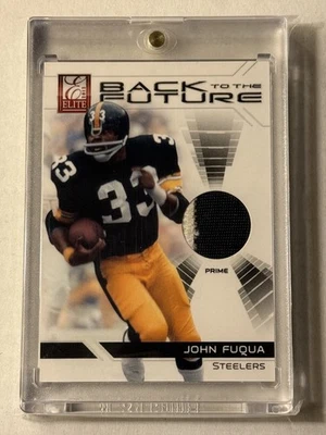 2012 Panini Elite John Frenchy Fuqua Game-Used Prime Jersey Patch # /99 Steelers - Image 1 of 2