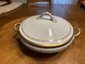 Antique MZ Austria Porcelain Floral Dish - Picture 1 of 8