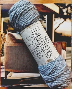 1 Skein Lambs Pride Bulky Yarn 85% wool 15% Mohair Grey Heather M-03 Lot 0195 - Picture 1 of 2