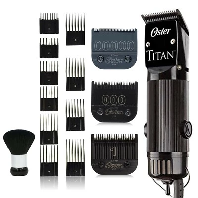 Oster Titan 76076-310 2-Speed Clipper with00000 Blade, 10 Piece Guides &Brush - Image 1 of 4
